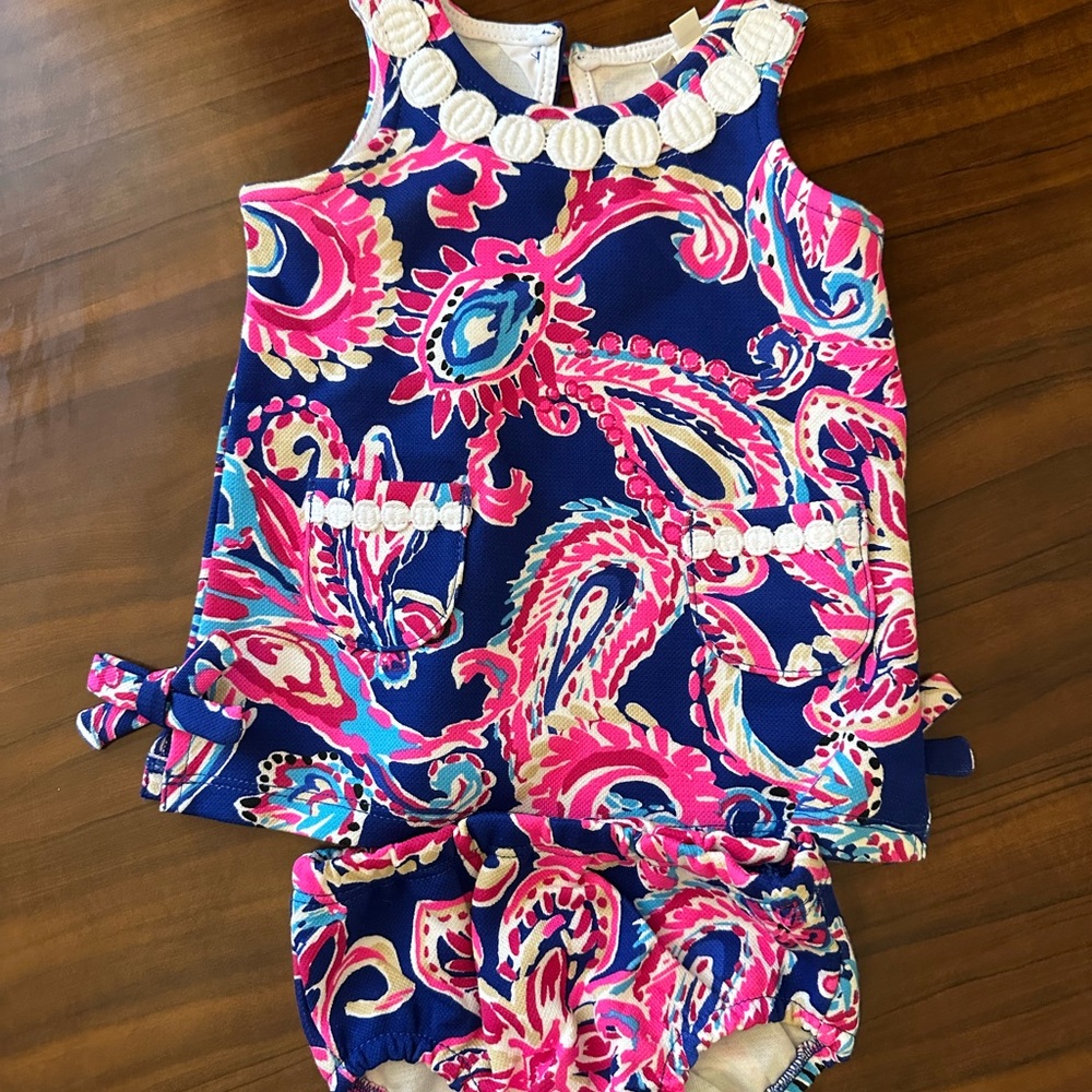 Lilly Pulitzer Pink and Blue Kids Dress